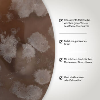 Gem Crystal Kollektion - Dendritischer wei&szlig;er Achat - M, ca. 2500 cts.