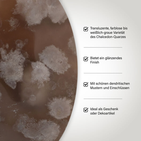 Gem Crystal Kollektion - Dendritischer wei&szlig;er Achat - M, ca. 2500 cts. image number 3