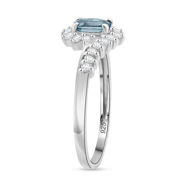 D’Joy AA blauer und weißer Zirkon Ring und Anhänger image number 11