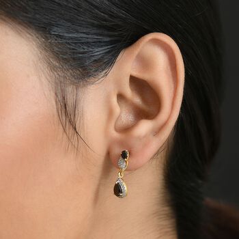 D'Joy Elite Shungit und Zirkon Ohrringe - 1,19 ct.