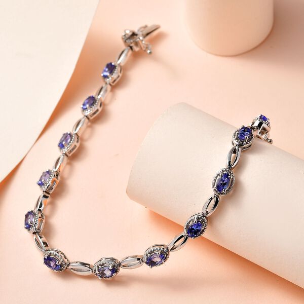 Tansanit 18cm Armband - 3,13 ct. image number 2