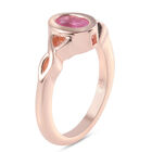 Premium Ilakaka Rosa Saphir Solitär-Ring, 925 Silber rosévergoldet, 1,09 ct. image number 4