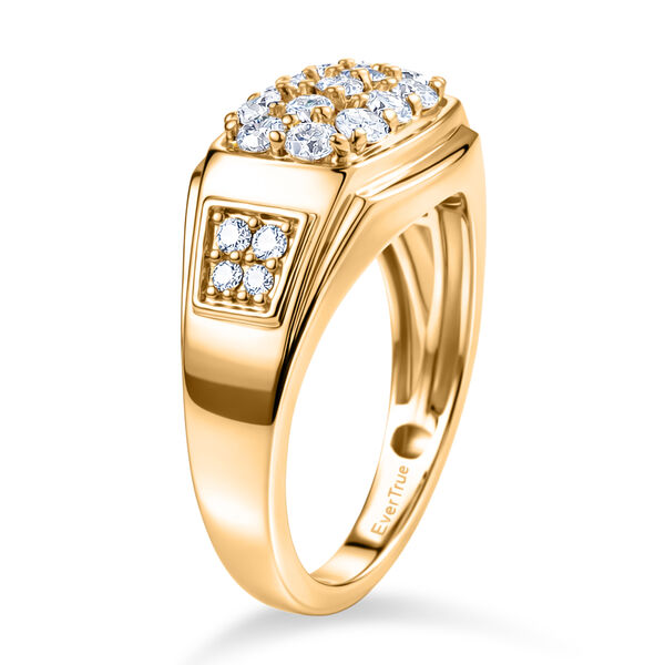 EverTrue Moissanit Herrenring, Messing mit Gelbgold E-Beschichtung - 0,79 ct. image number 5
