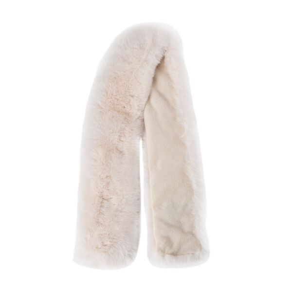 Damen Schal aus Kunstfell mit Magneten, Wei&szlig; image number 2