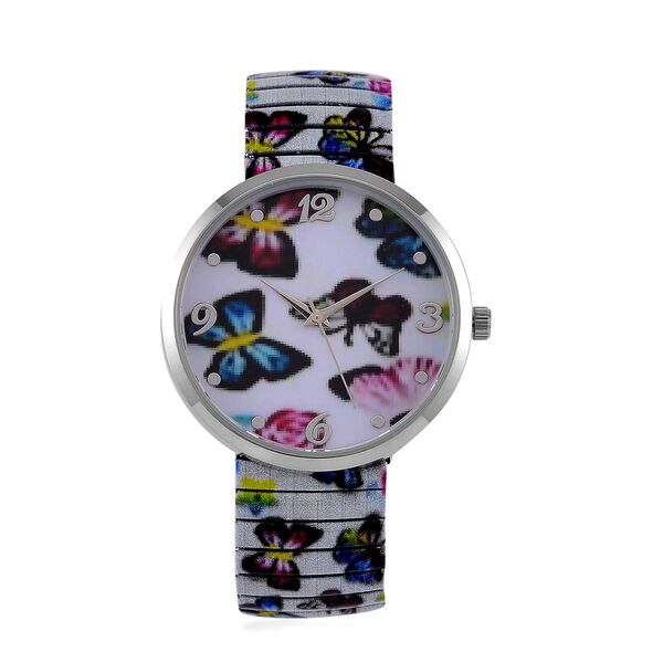 STRADA - Japanisches Uhrwerk, Flexible Uhr, Schmetterling