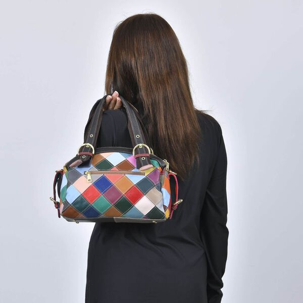 Chaos by Elsie Echtleder Patchwork Handtasche image number 2