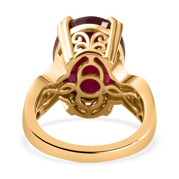 Afrikanischer Rubin und Diamant Ring - 15,28 ct. image number 6