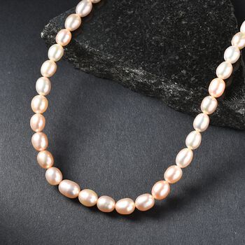 D'Joy AAA Pfirsich-S&uuml;&szlig;wasserperle 45cm Halskette