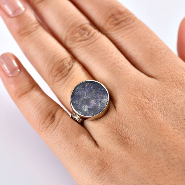 Tansanit-Matrix Ring Messing (Größe 17.00) ca. 8,15 ct image number 3