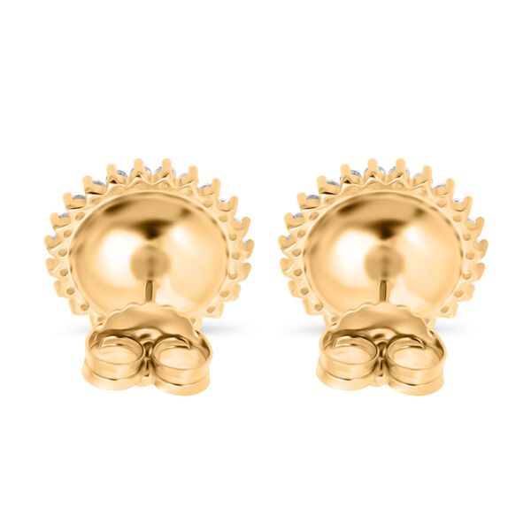 Süßwasser Perle, Weißer Zirkonia Ohrringe 925 Silber vergoldet image number 4