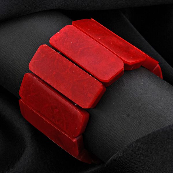 Royal Bali - Koralle flexibles Armband, 18 cm image number 1