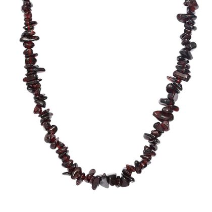 AA Roter Granat Kette 70 cm, ca. 390,00 ct.
