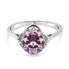 LUSTRO STELLA Rosa Zirkonia 925 Silber platiniert  ca. 3,47 ct image number 0
