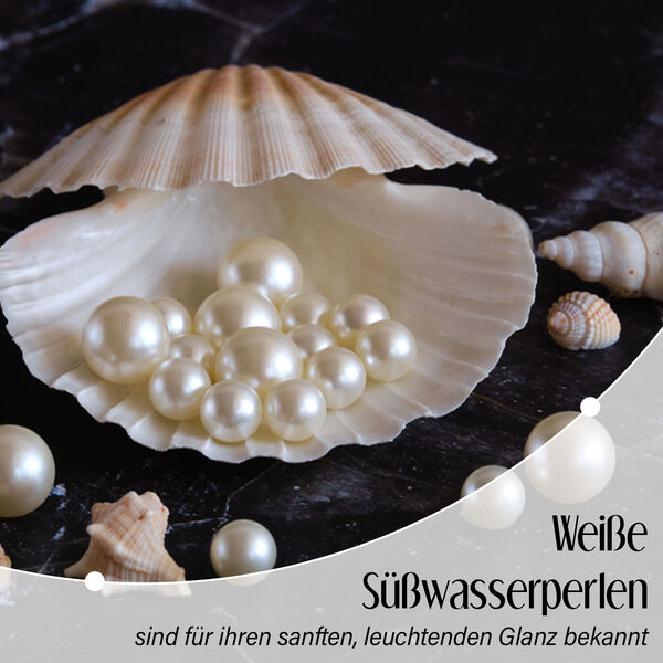 AAAA 9-10mm wei&szlig;e S&uuml;&szlig;wasserperlen-Halskette image number 3