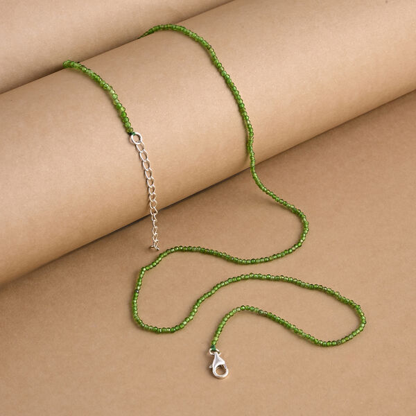 Nat&uuml;rliche Chromdiopsid 45+5cm Halskette - 10,45 ct. image number 1