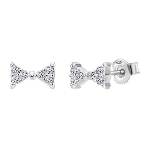 LUXURIANT DIAMOND- SI Labor Diamant Ohrringe, 925 Silber platiniert - 0,26 ct. image number 0