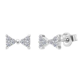 LUXURIANT DIAMOND - Lab Grown Diamant SI-GH Ohrringe 925 Silber platiniert ca. 0.25 ct
