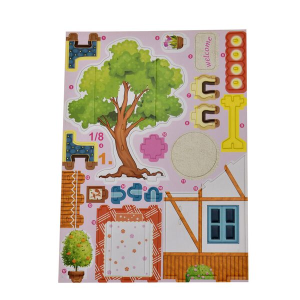 3D-Puzzle Villa Mansion, inkl. aller Werkzeuge, 18x26x41cm image number 5