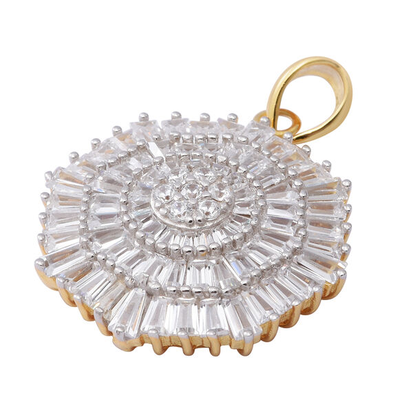 LUSTRO STELLA - Zirkonia Anh&auml;nger 925 Silber vergoldet ca. 3,42 ct image number 3