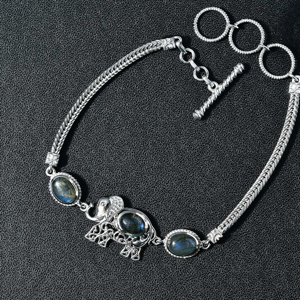 AAA Labradorit Armband, 19 cm- 4,66 ct. image number 3