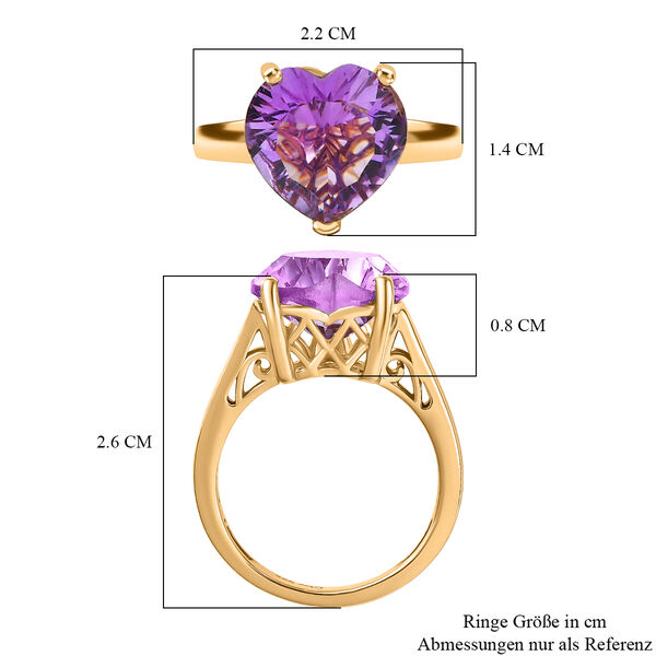 D'Joy AA Rose De France Amethyst Ring - 5,41 ct. image number 6