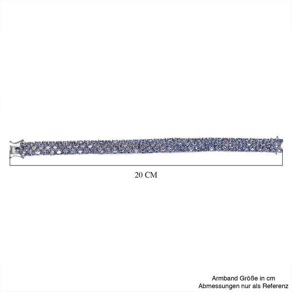 Tansanit Armband, 19 cm - 28,27 ct. image number 6