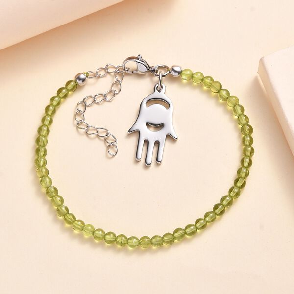 Peridot Armband mit Anhängern, 19 cm - 32 ct. image number 2