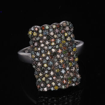 Mehrfarbiger Diamant-Ring - 1 ct.