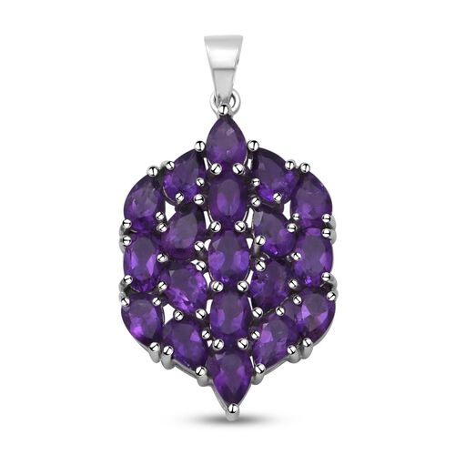 Afrikanischer Amethyst-Anhänger, 925 Silber platiniert ca. 7.06 ct image number 0