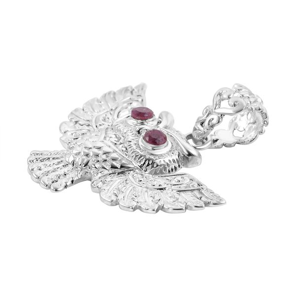 Royal Bali Kollektion - Afrikanischer Rubin-Eule-Anh&auml;nger - 0,36 ct. image number 3