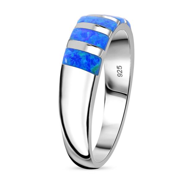 Simulierter blauer Opal-Ring image number 5