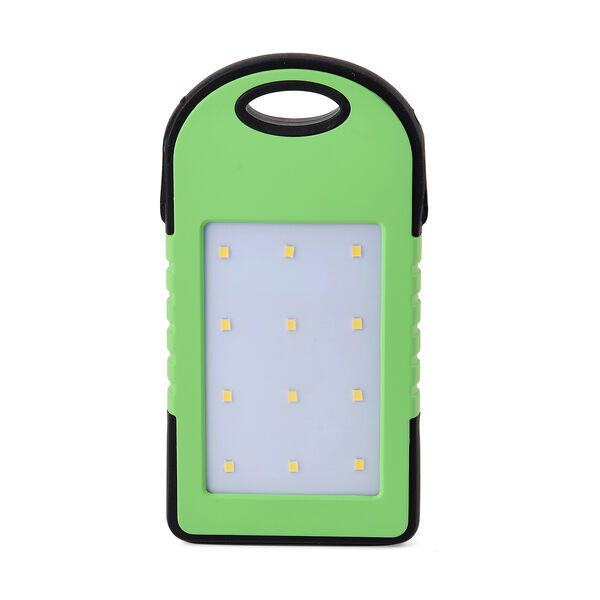 Homesmart Solar Powerbank mit LED-Licht, 14,3×7,5cm, Grün image number 6