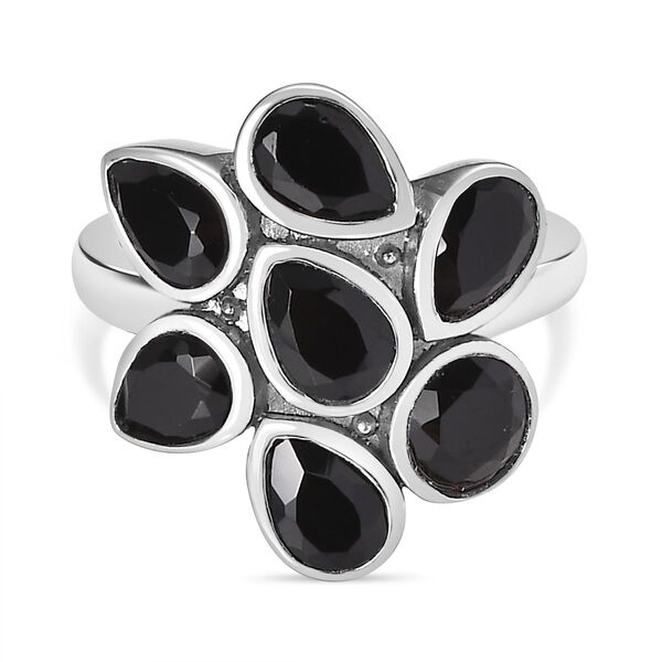 Schwarzer Spinell-Ring - 3,92 ct.