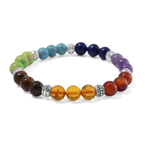 Flexibles Multi-Edelstein-Armband - 75 ct. image number 0