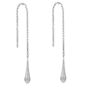 Einfädel-Ohrringe in 925 Silber