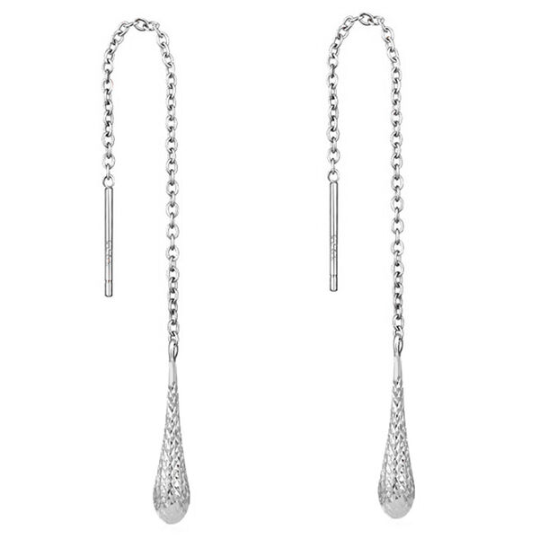 Einf&auml;del-Ohrringe in 925 Silber