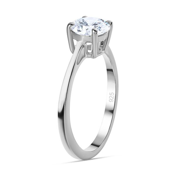 Funkelnde Königin - Moissanit Ring, 925 Silber platiniert- 0,92 ct. image number 7