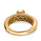 Tansanit und Zirkon Ring 925 Silber vergoldet  ca. 0,96 ct image number 5