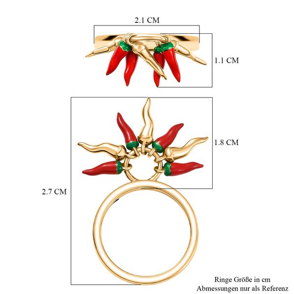 GP Kanchanaburi Blauer Saphir Ring 925 Silber 750 Gelb Vergoldet (Größe 20.00) image number 9