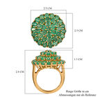Kagem sambischer Smaragd-Ring, 925 Silber vergoldet  ca. 5,19 ct image number 6