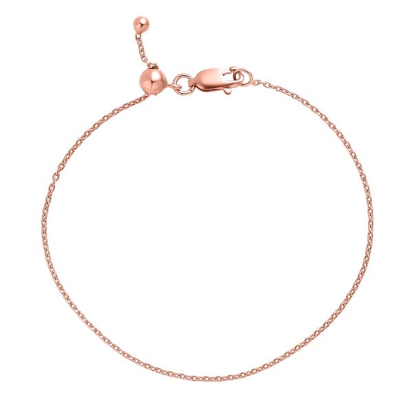 Anker-Kettenarmband 19cm in ros&eacute;vergoldetem 925 Silber