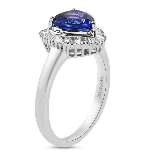RHAPSODY AAAA Tansanit und Diamant-Ring, VS E-F, 950 Platin  ca. 2,40 ct image number 4