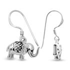 Elefanten-Ohrringe. 925 Silber oxidiert ca. 4,80g image number 2