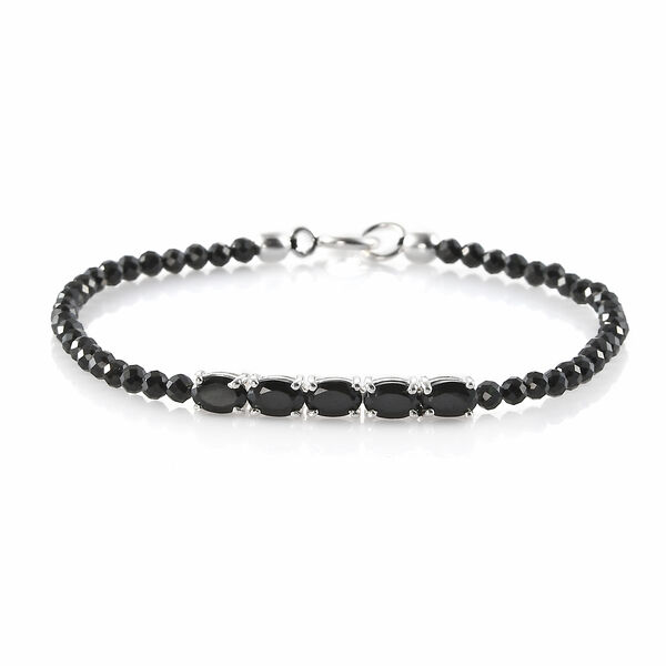 Schwarzes Spinell-Armband image number 0