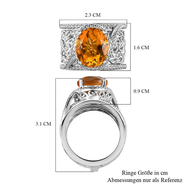 Citrin Cocktail Ring - 4,65 ct. image number 8