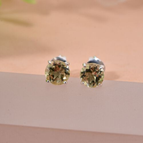 Ouro Verde-Quarz Ohrringe 925 Silber ca. 0,94 ct. image number 1