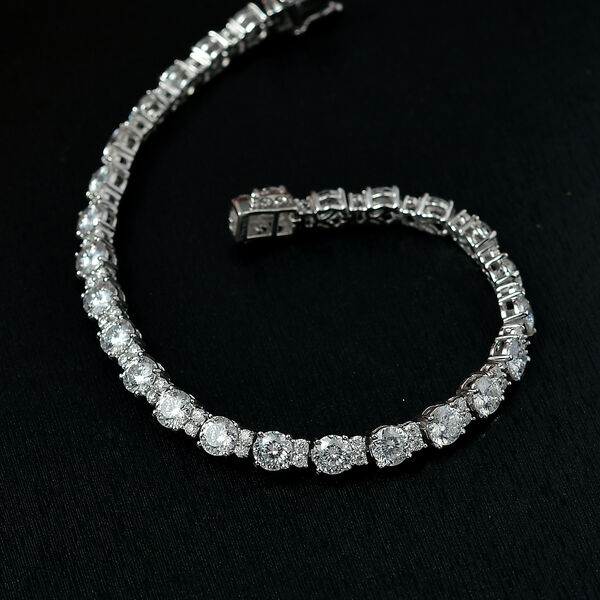 D&rsquo;Joy Moissanit Armband, 925 Silber rhodiniert image number 2