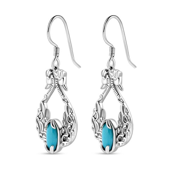 Sleeping Beauty Türkis Ohrringe - 2,30 ct. image number 4