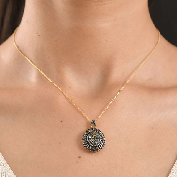 D'Joy Multi-Diamant Schmuckset ca. 50 cm 925 Silber 750 Gelbgold vermeil ca. 1.00 ct image number 2