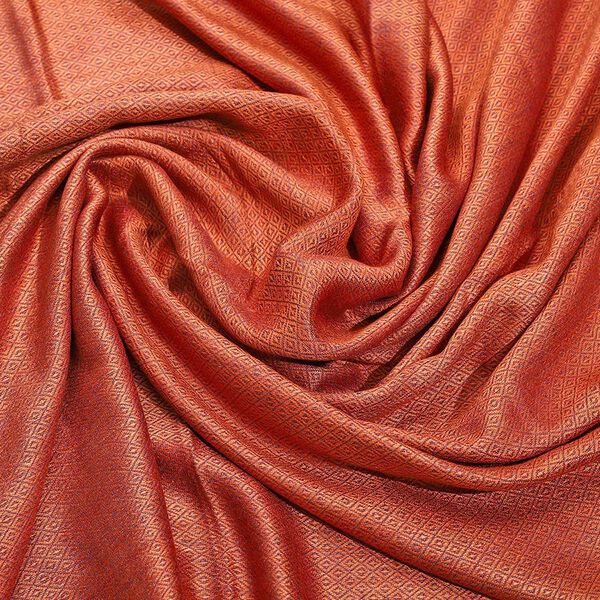 Doppelgewebter Schal, Orange image number 8